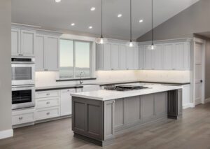 Kitchen renovation with stone countertops