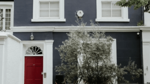 House exterior with fresh paint finish